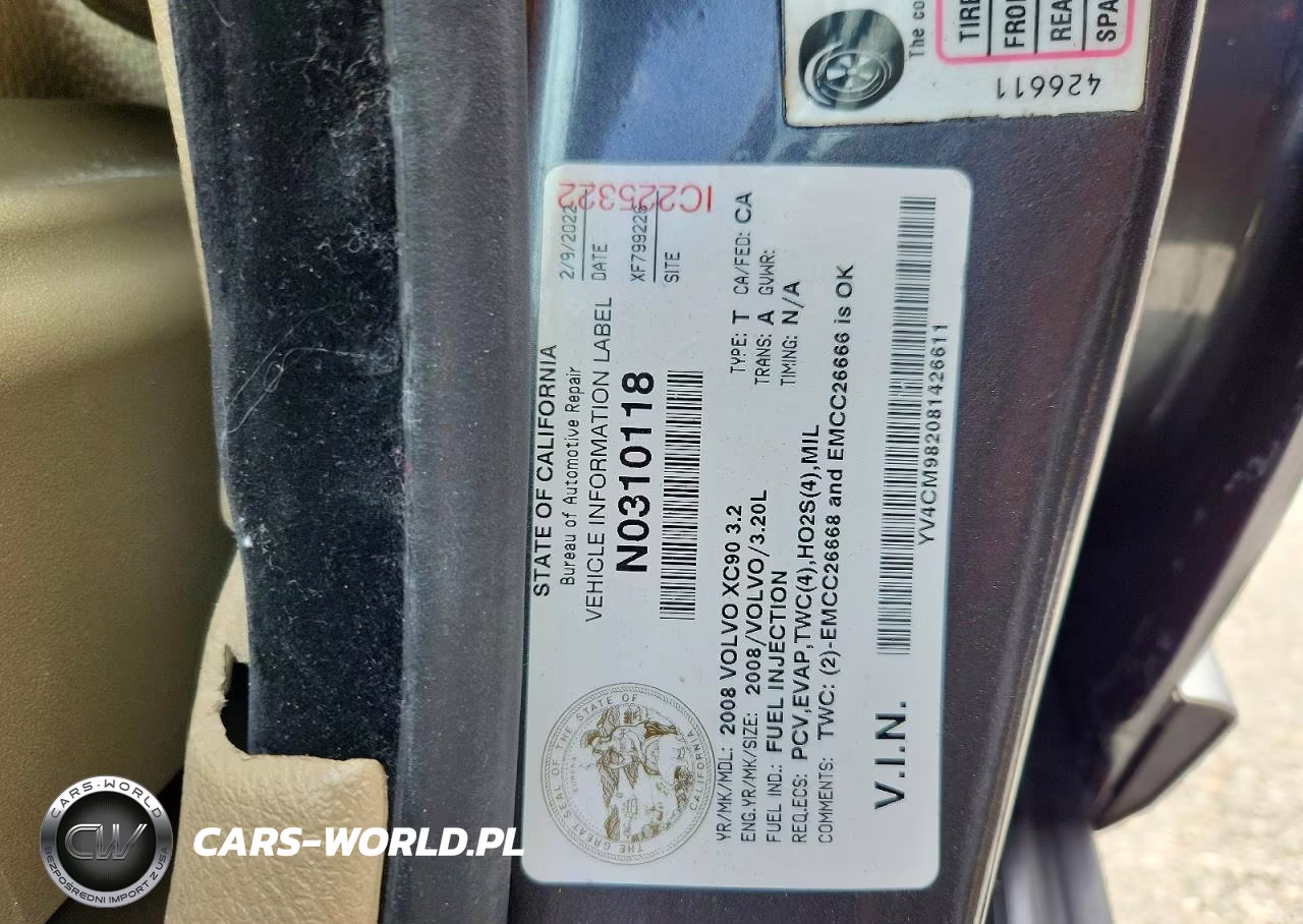 2008 Volvo Xc90 3.2 VIN:YV4CM982081426611 - 13
