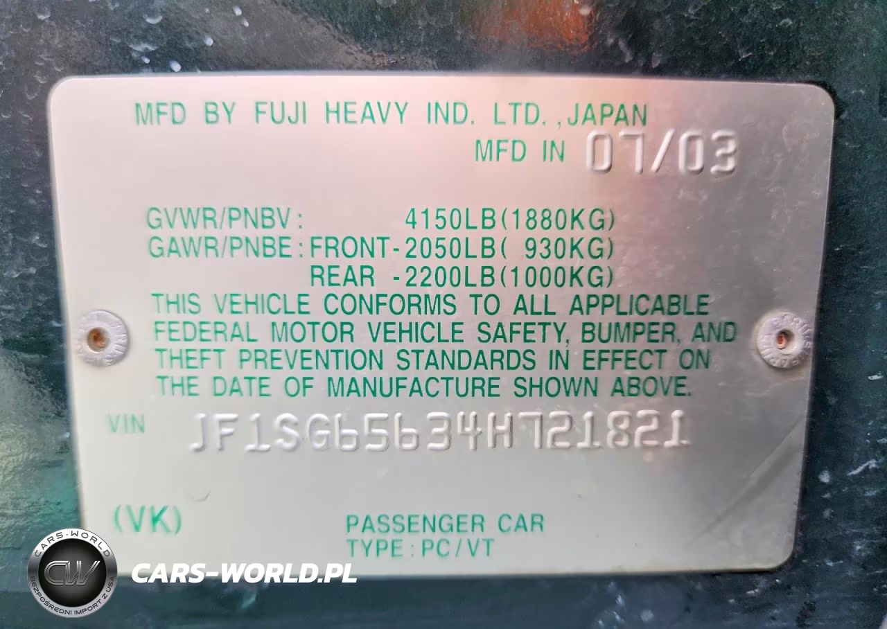 2004 Subaru Forester 2.5Xs VIN:JF1SG65634H721821 - 13