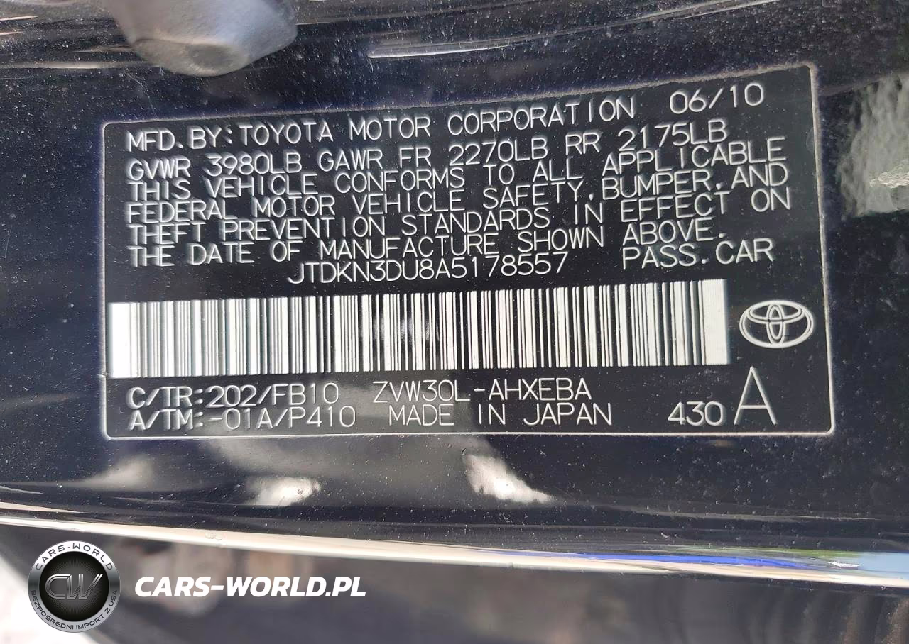 2010 Toyota Prius Ii VIN:JTDKN3DU8A5178557 - 12