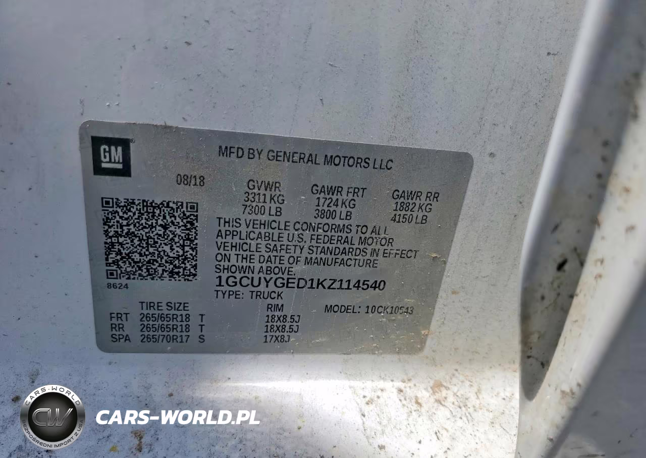 2019 Chevrolet Silverado K1500 Ltz VIN:1GCUYGED1KZ114540 - 13