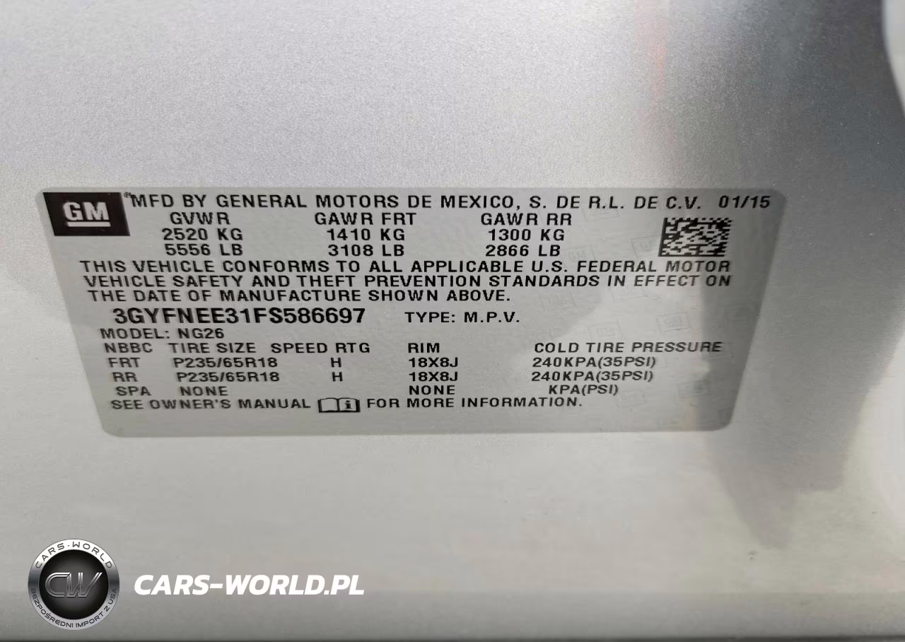 2015 Cadillac Srx Luxury Collection VIN:3GYFNEE31FS586697 - 13