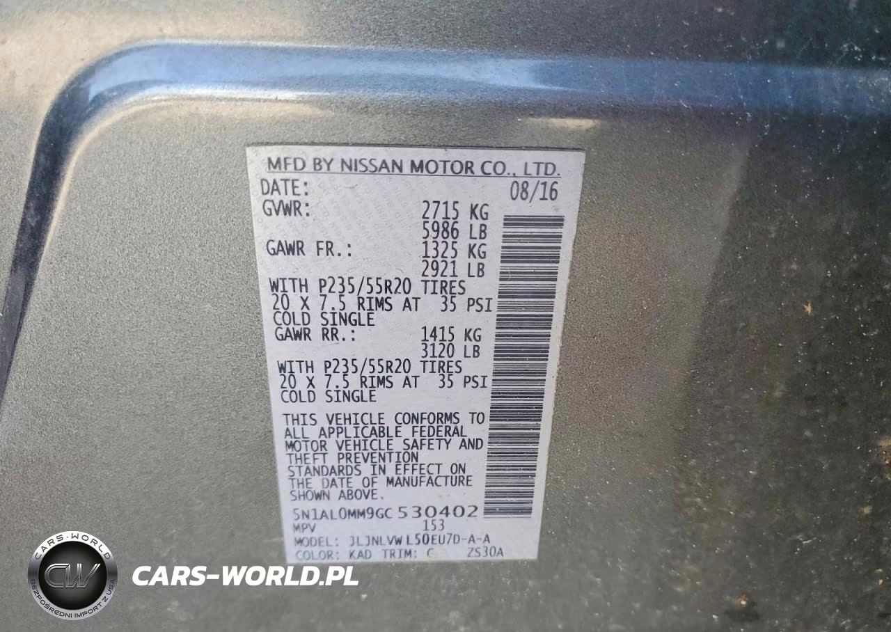 2016 Infiniti Qx60 Base VIN:5N1AL0MM9GC530402 - 13