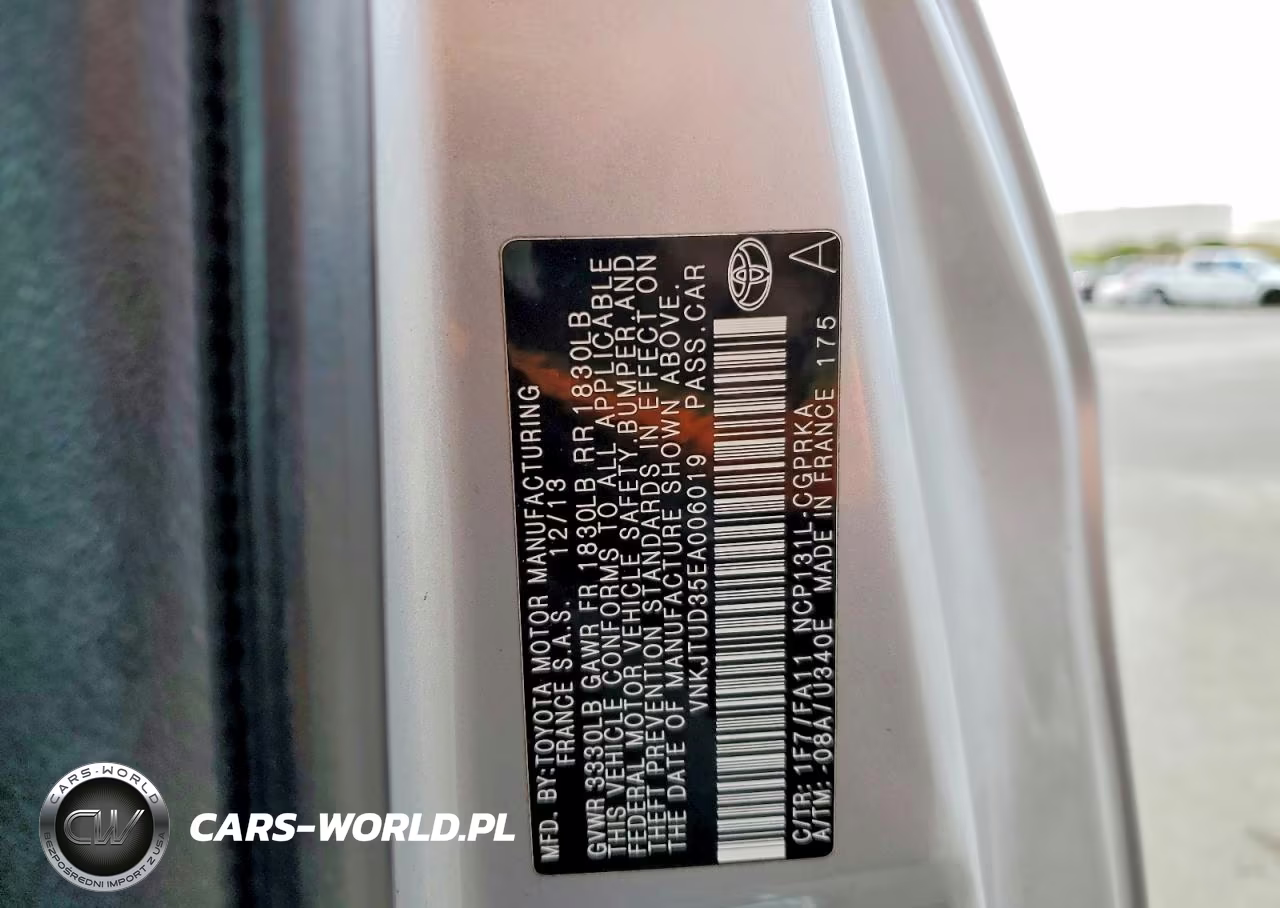 2014 Toyota Yaris 3-Door L Fleet VIN:VNKJTUD35EA006019 - 12