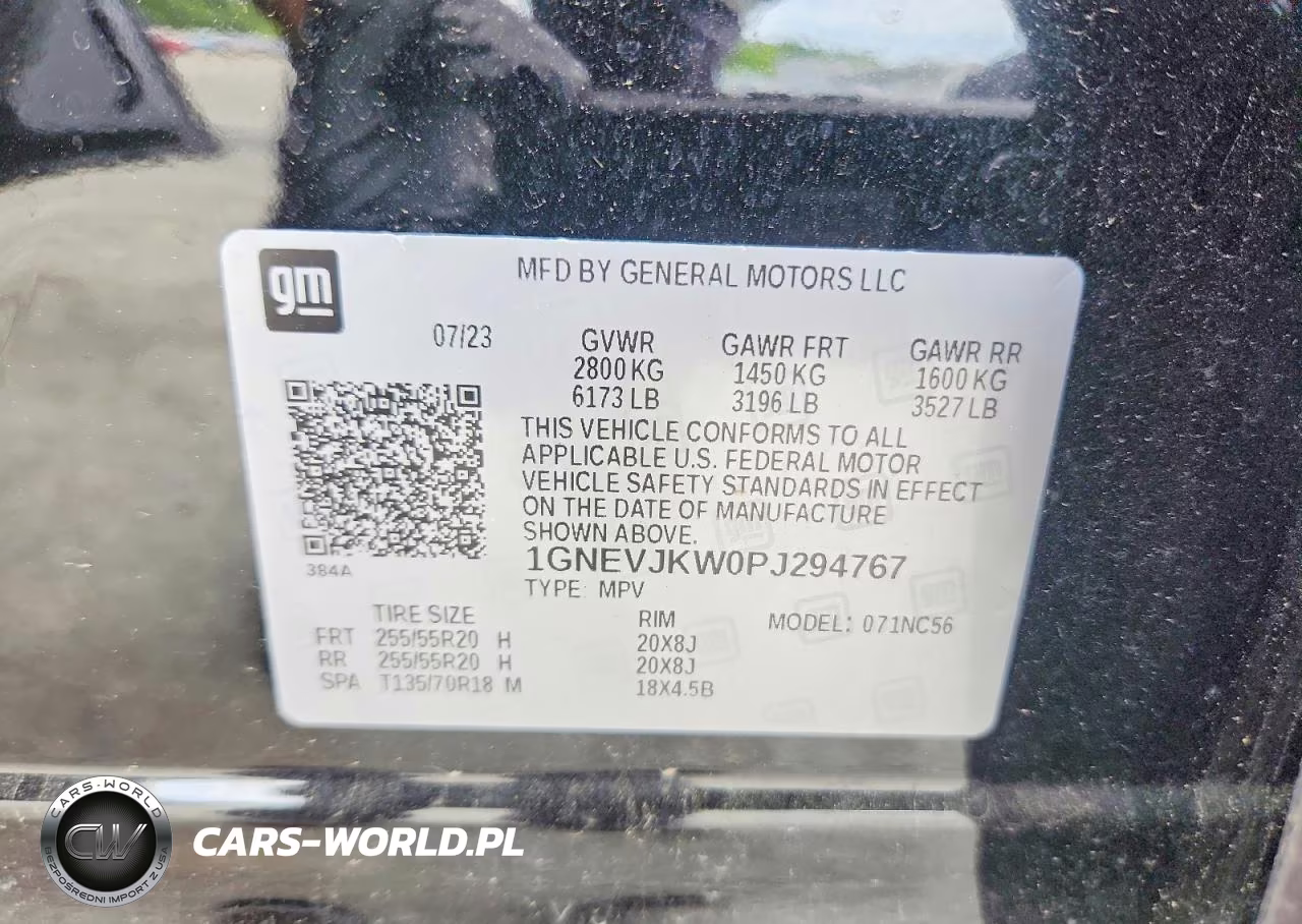 2023 Chevrolet Traverse Rs VIN:1GNEVJKW0PJ294767 - 13