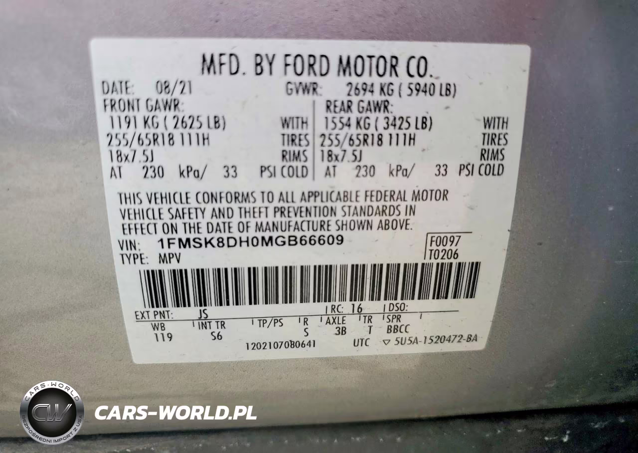 2021 Ford Explorer Xlt VIN:1FMSK8DH0MGB66609 - 14