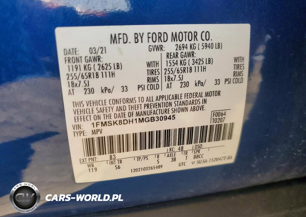 2021 Ford Explorer Xlt VIN:1FMSK8DH1MGB30945 - 13