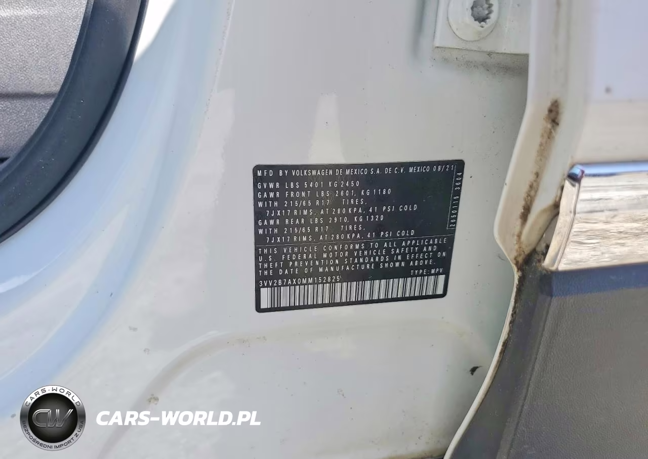 2021 Volkswagen Tiguan Se VIN:3VV2B7AX0MM152825 - 12