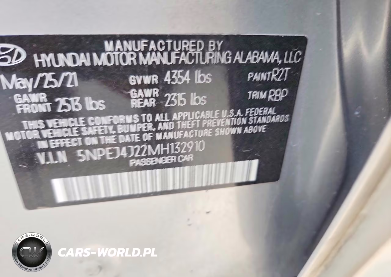 2021 Hyundai Sonata VIN:5NPEJ4J22MH132910 - 13