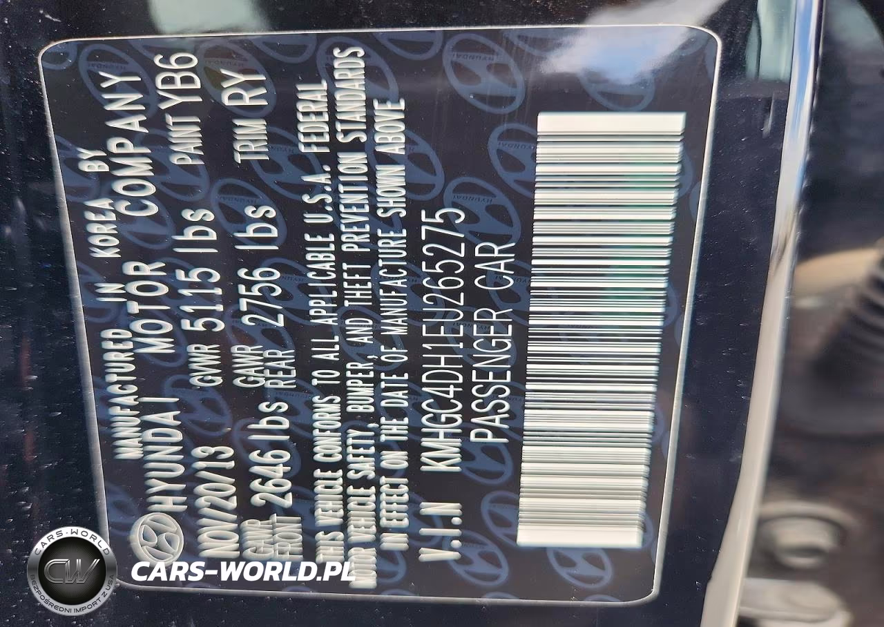 2014 Hyundai Genesis 5.0L VIN:KMHGC4DH1EU265275 - 12