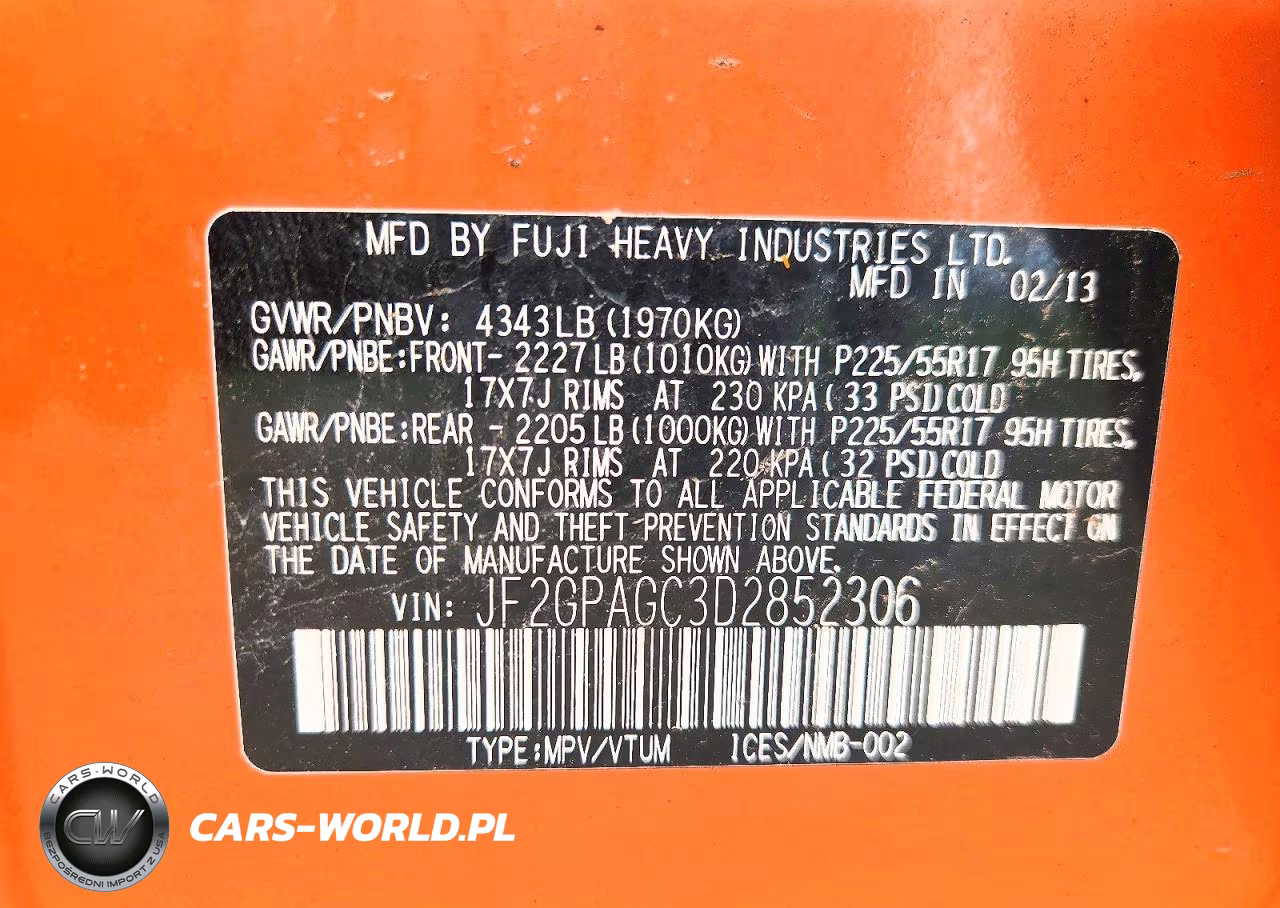 2013 Subaru Xv Crosstrek 2.0 Limited VIN:JF2GPAGC3D2852306 - 13