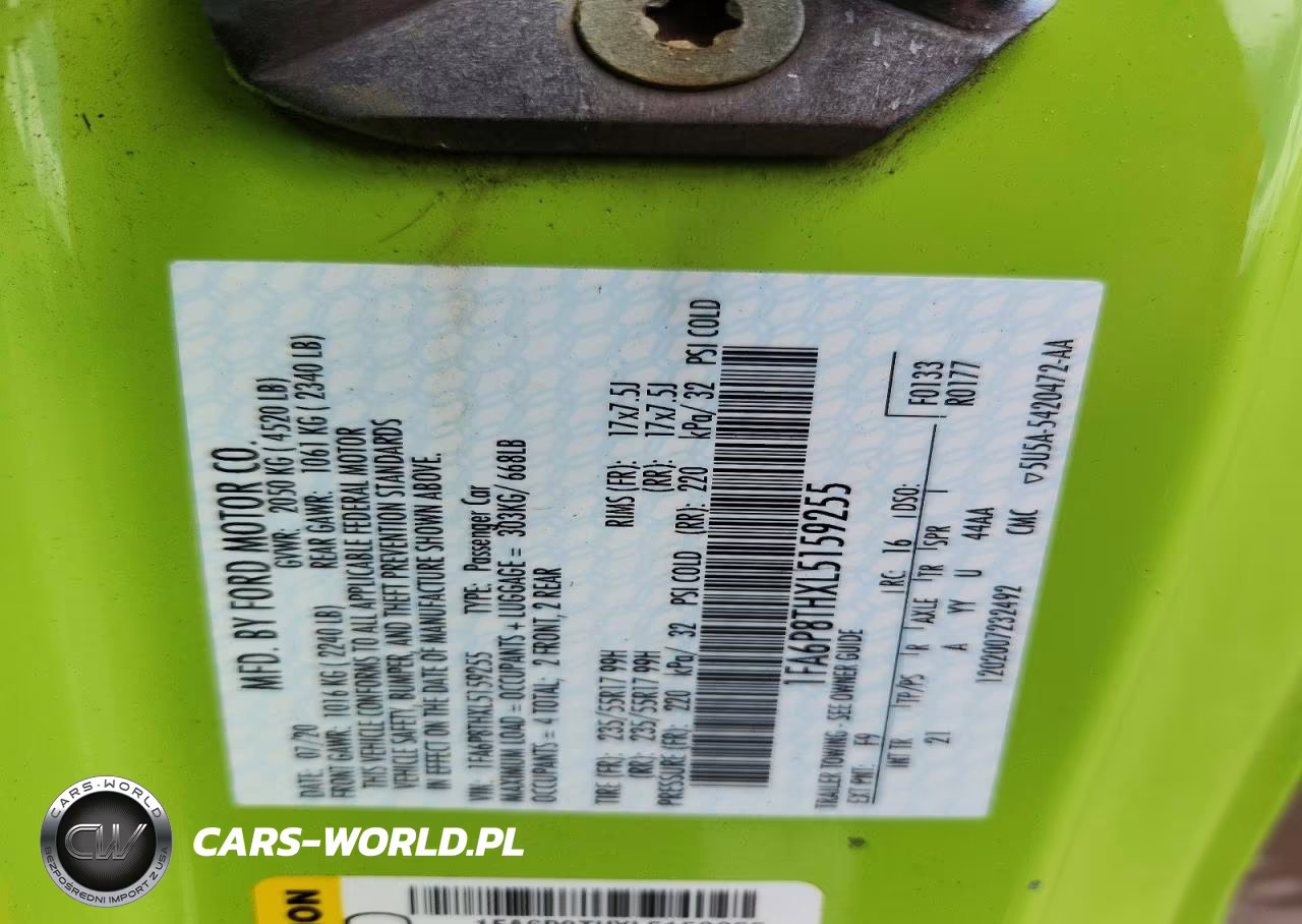 2020 Ford Mustang VIN:1FA6P8THXL5159255 - 12