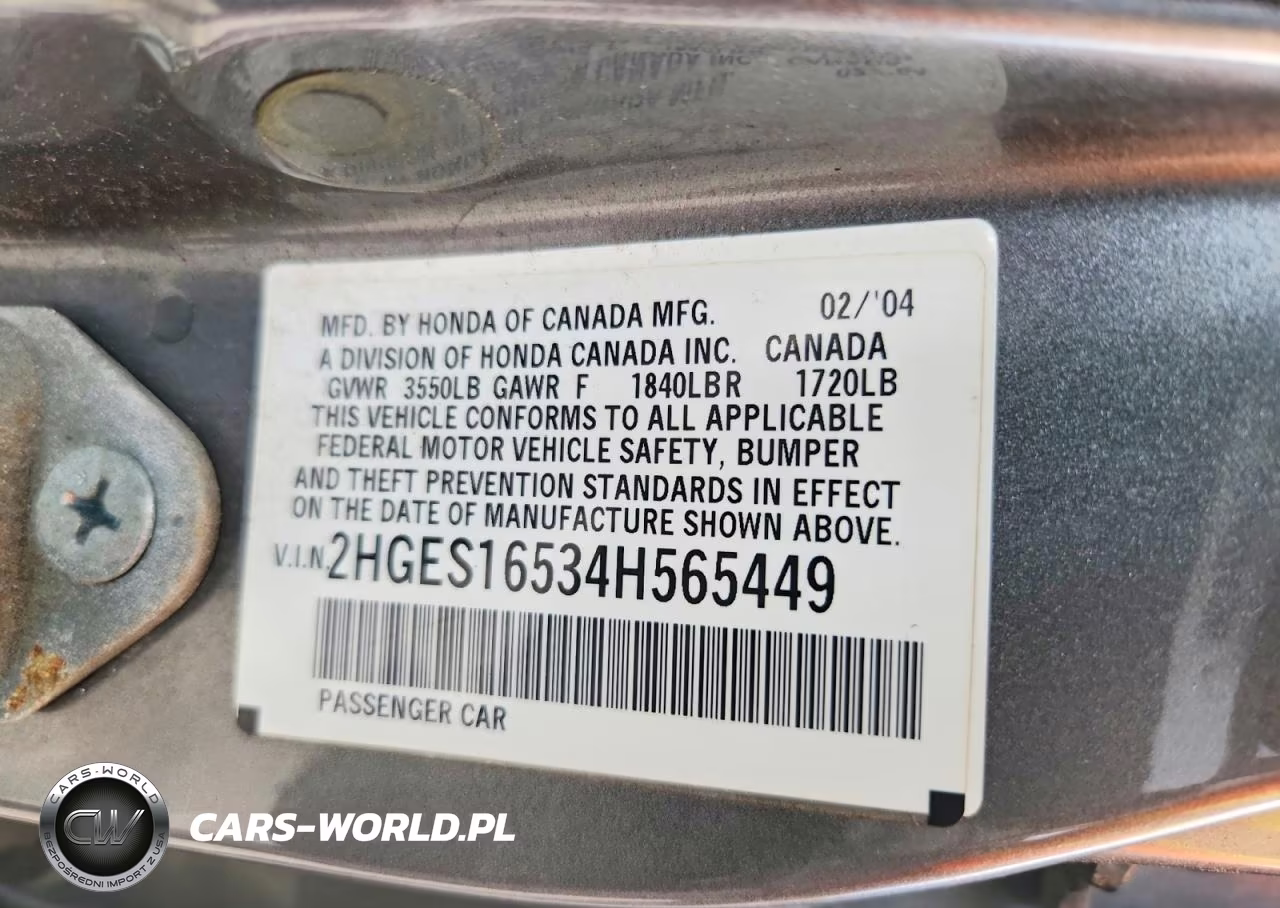 2004 Honda Civic Lx VIN:2HGES16534H565449 - 12