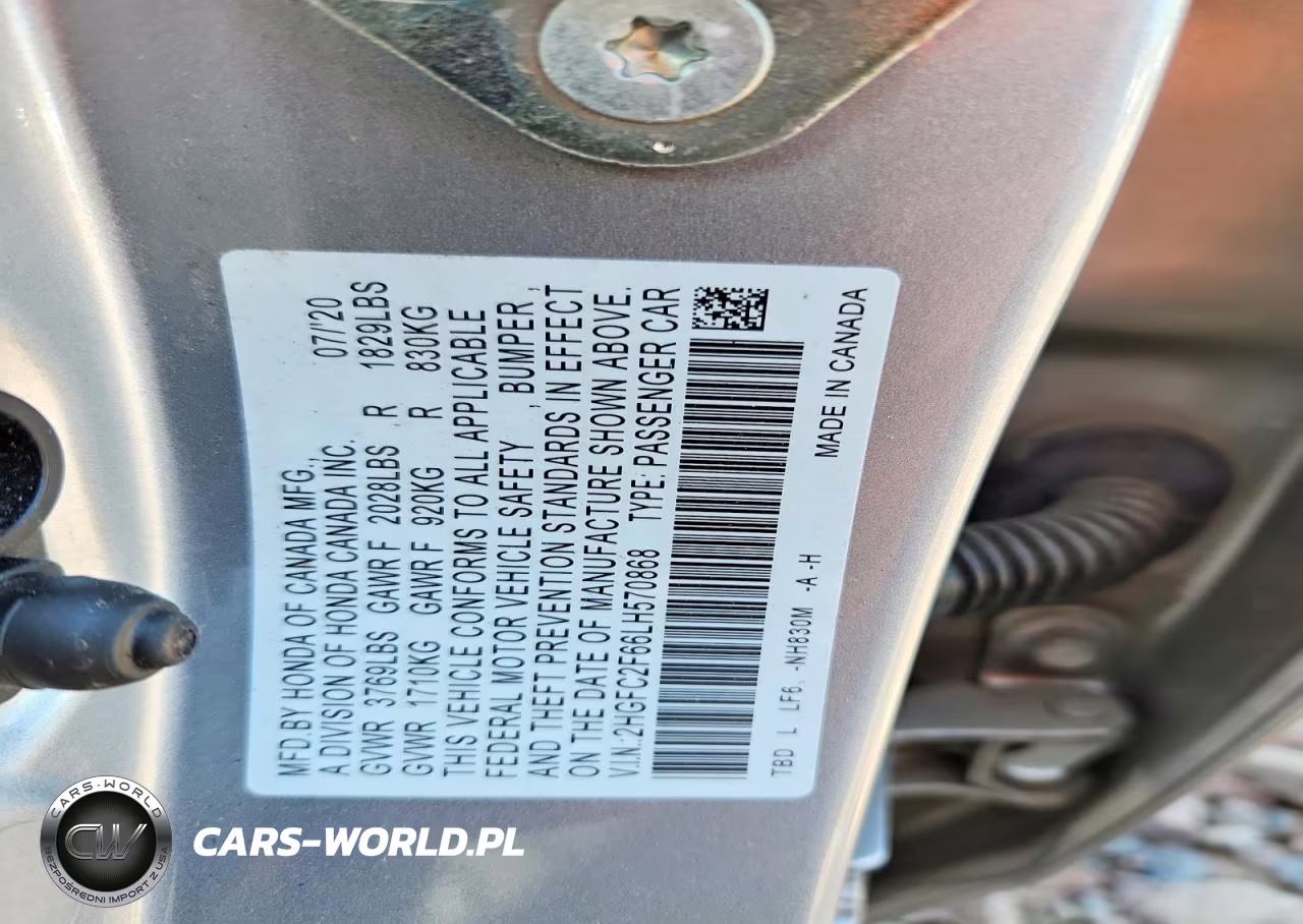 2020 Honda Civic Lx VIN:2HGFC2F66LH570868 - 13
