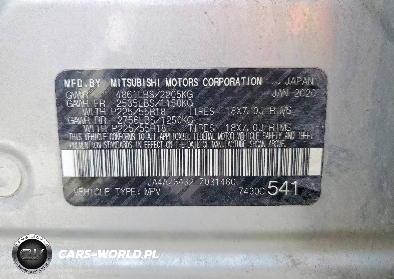 2020 Mitsubishi Outlander Se VIN:JA4AZ3A32LZ031460 - 13