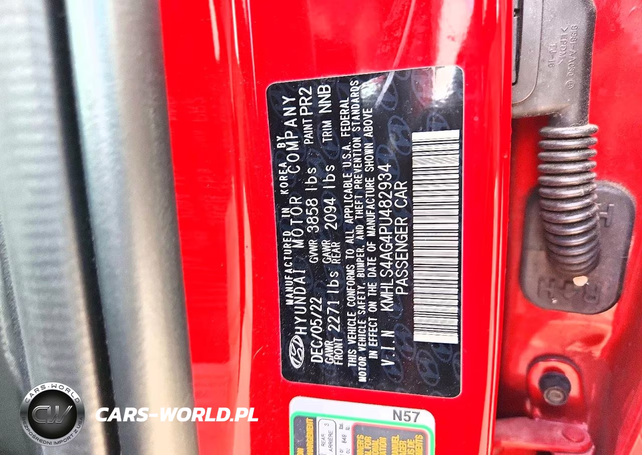 2023 Hyundai Elantra Sel VIN:KMHLS4AG4PU482934 - 12