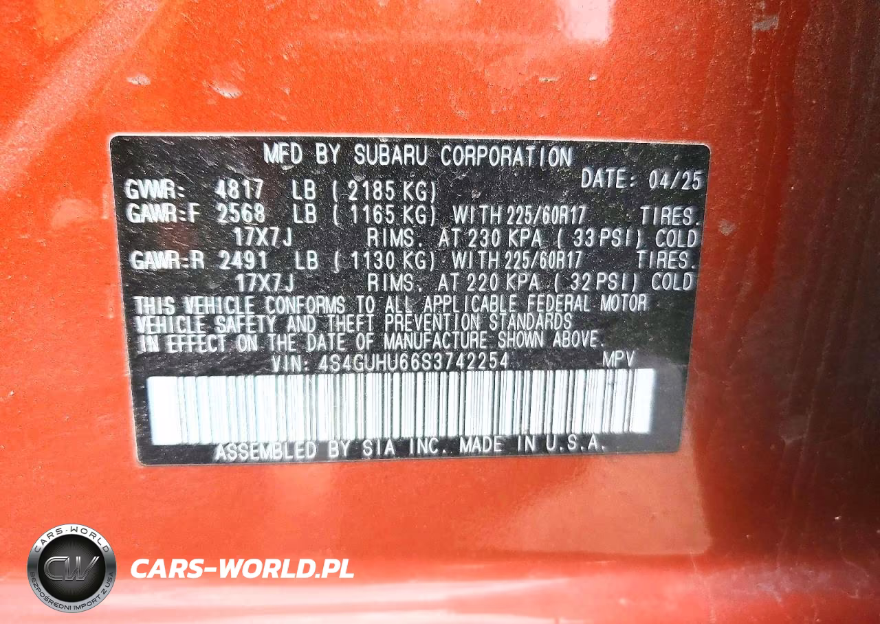 2025 Subaru Crosstrek Wilderness VIN:4S4GUHU66S3742254 - 14