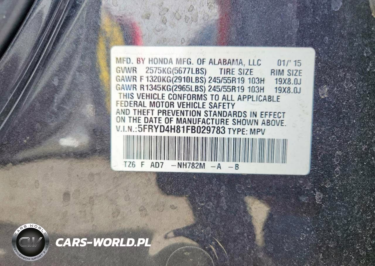 2015 Acura Mdx Advance VIN:5FRYD4H81FB029783 - 13