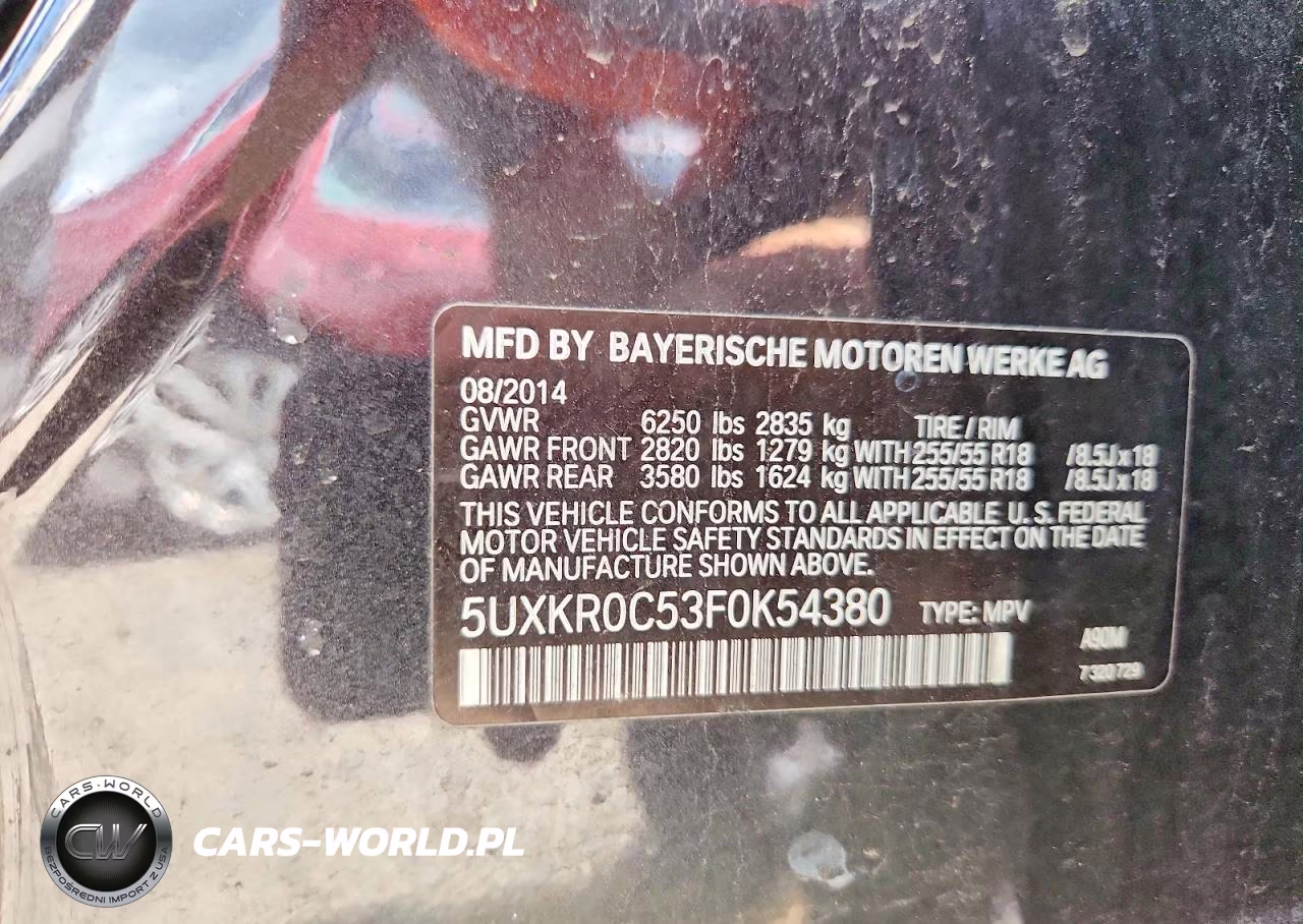 2015 BMW X5 xDrive35I VIN:5UXKR0C53F0K54380 - 13