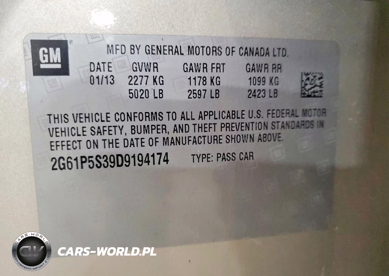 2013 Cadillac Xts Luxury Collection VIN:2G61P5S39D9194174 - 12