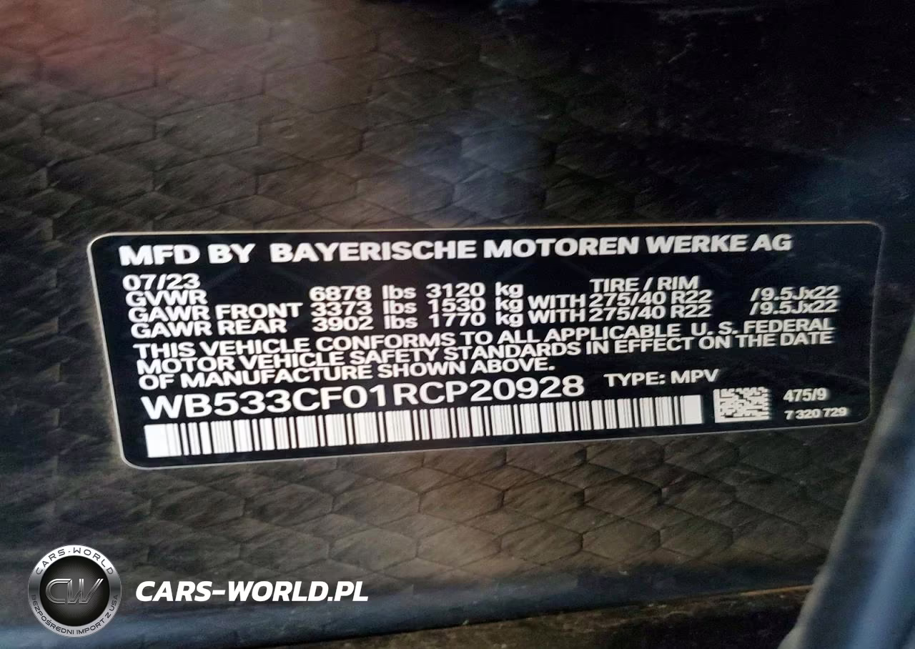 2024 BMW Ix M60 VIN:WB533CF01RCP20928 - 14