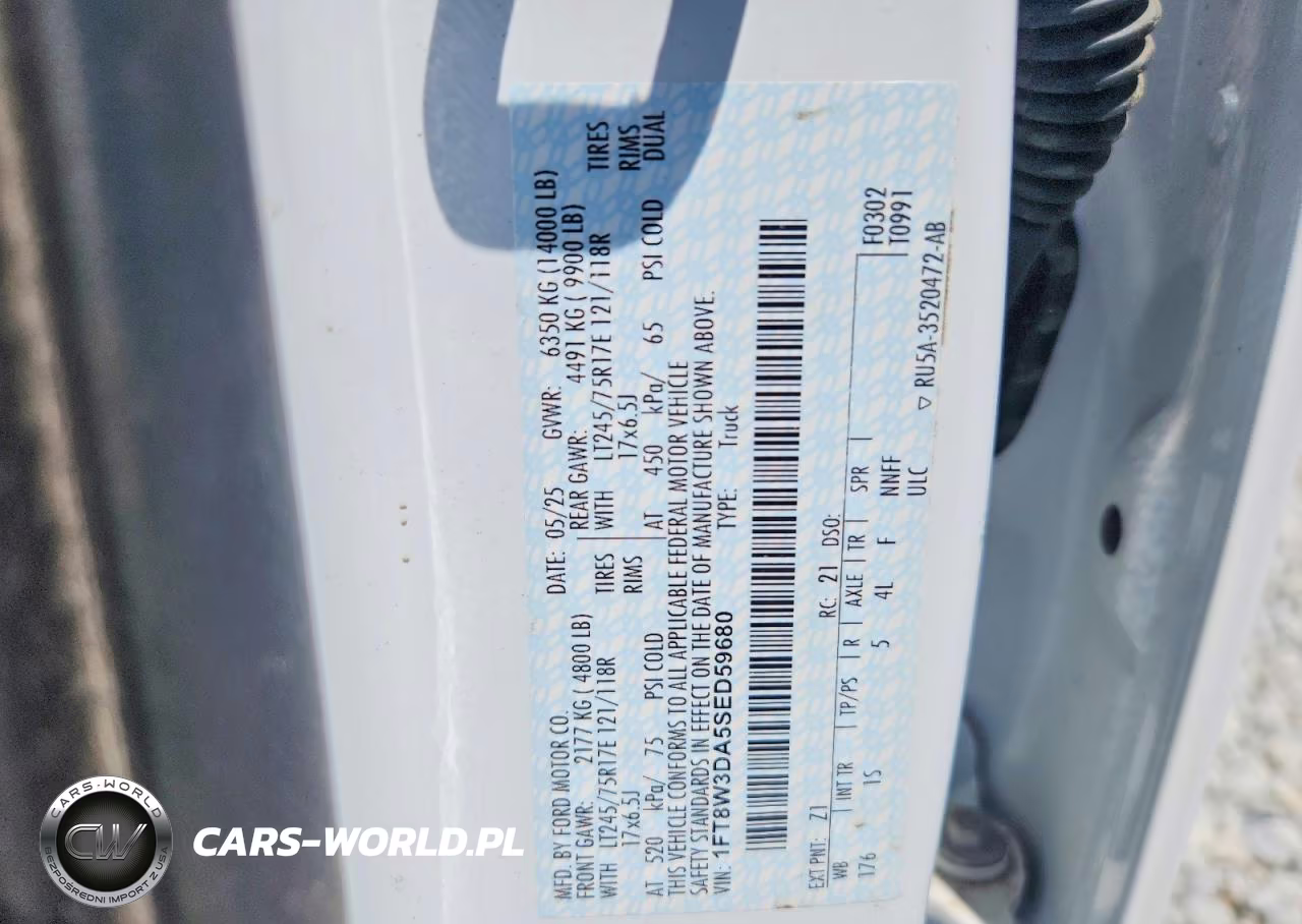2025 Ford F350 Super Duty VIN:1FT8W3DA5SED59680 - 13