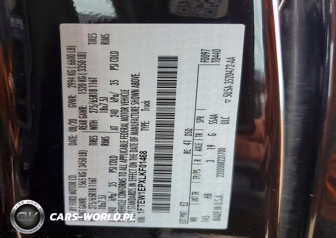 2020 Ford F150 Supercrew VIN:1FTEW1EPXLKF01468 - 12