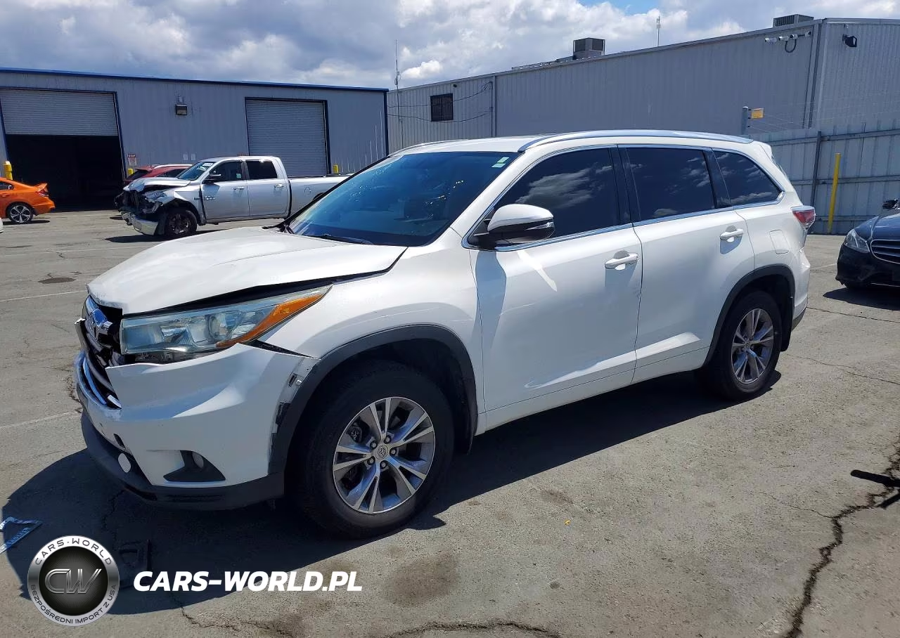 2015 Toyota Highlander Xle – zdjęcie 1 z 12