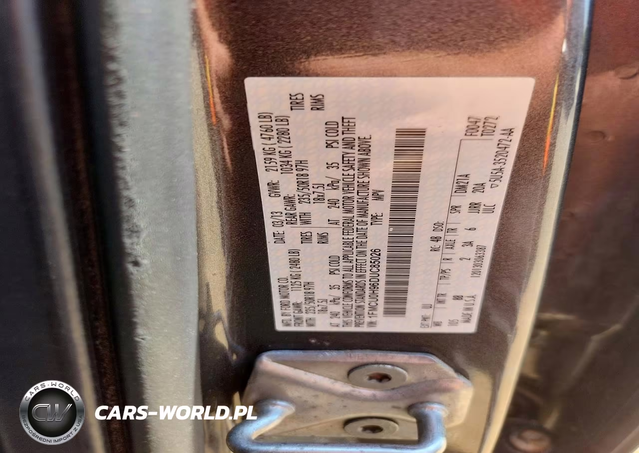2013 Ford Escape Sel VIN:1FMCU0H96DUC85026 - 13