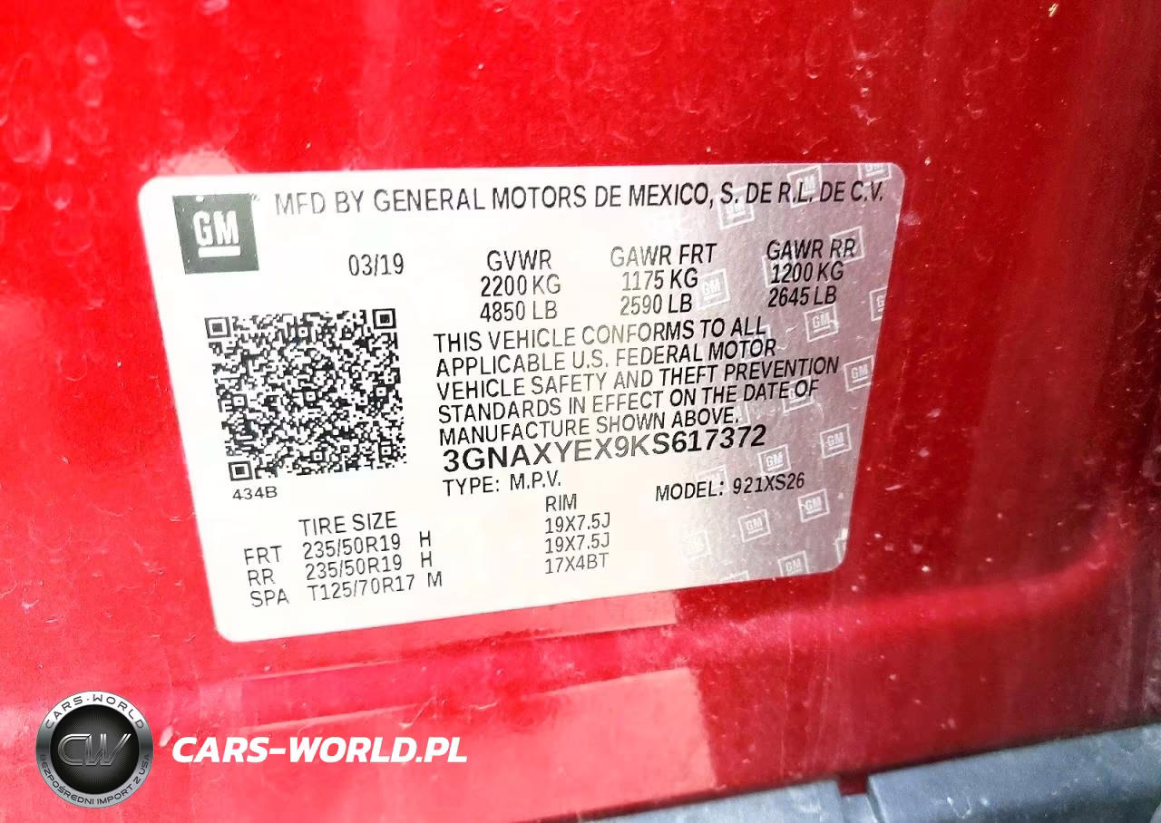 2019 Chevrolet Equinox Premier VIN:3GNAXYEX9KS617372 - 13