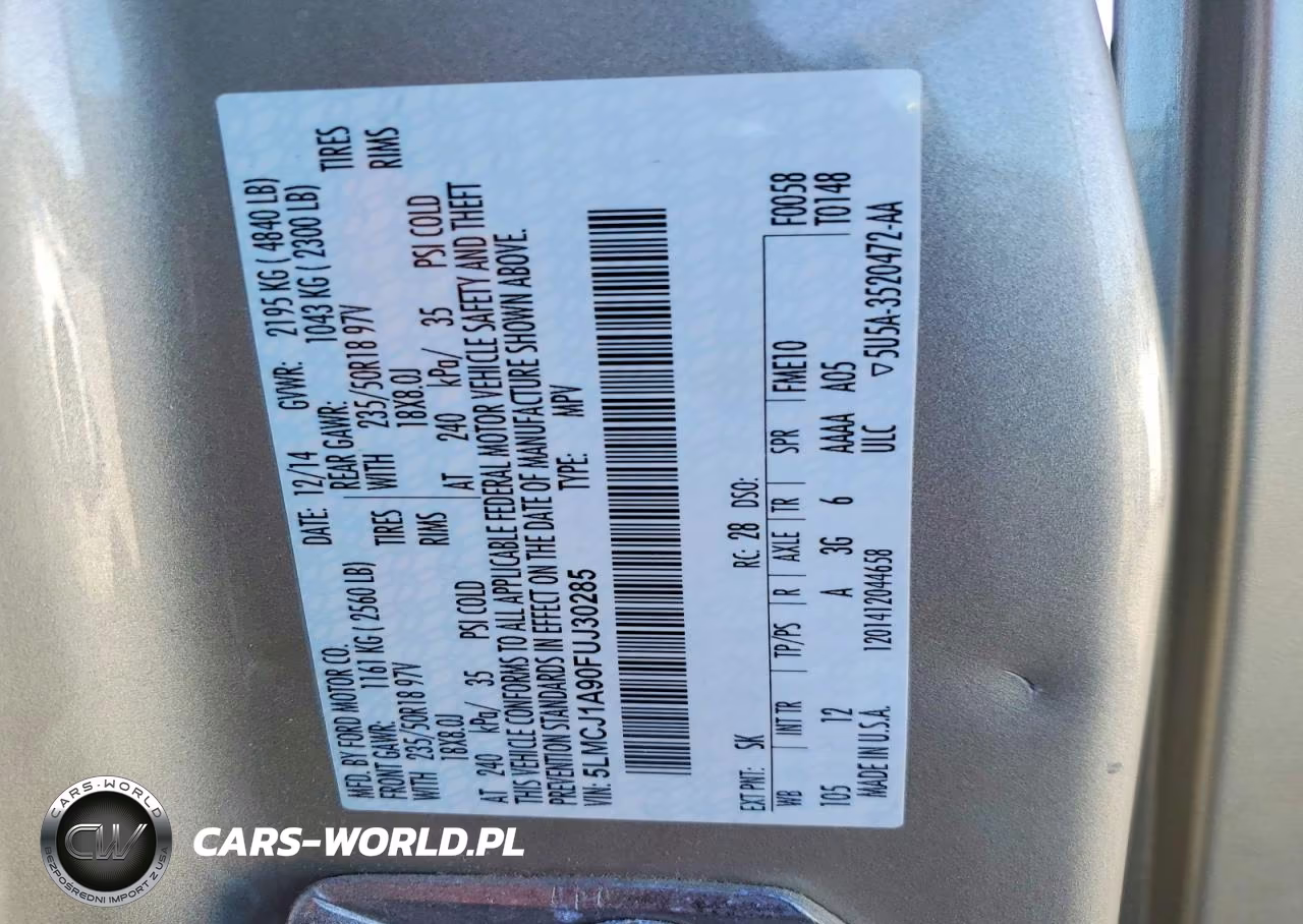 2015 Lincoln Mkc VIN:5LMCJ1A90FUJ30285 - 13