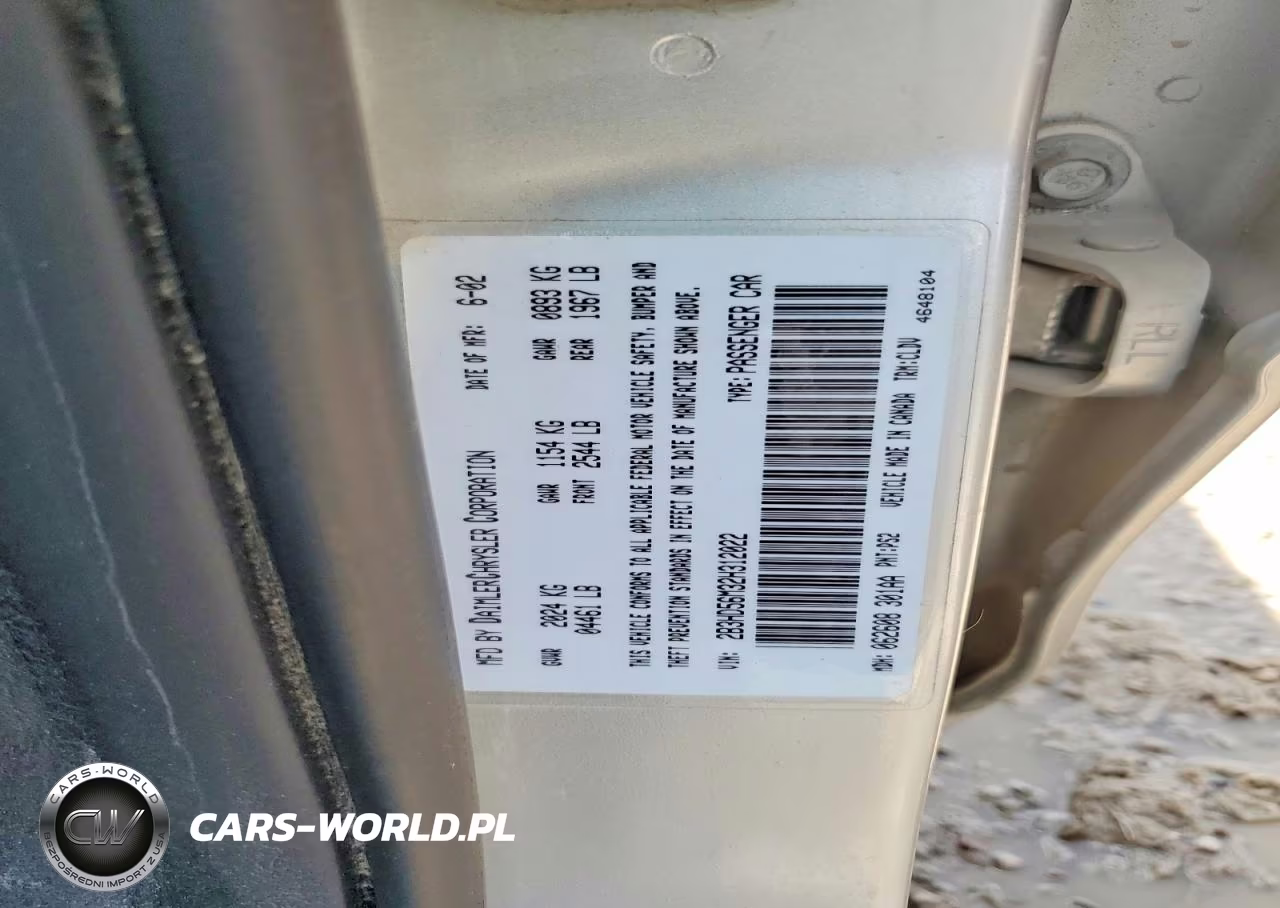 2002 Dodge Intrepid Es VIN:2B3HD56M32H312022 - 12