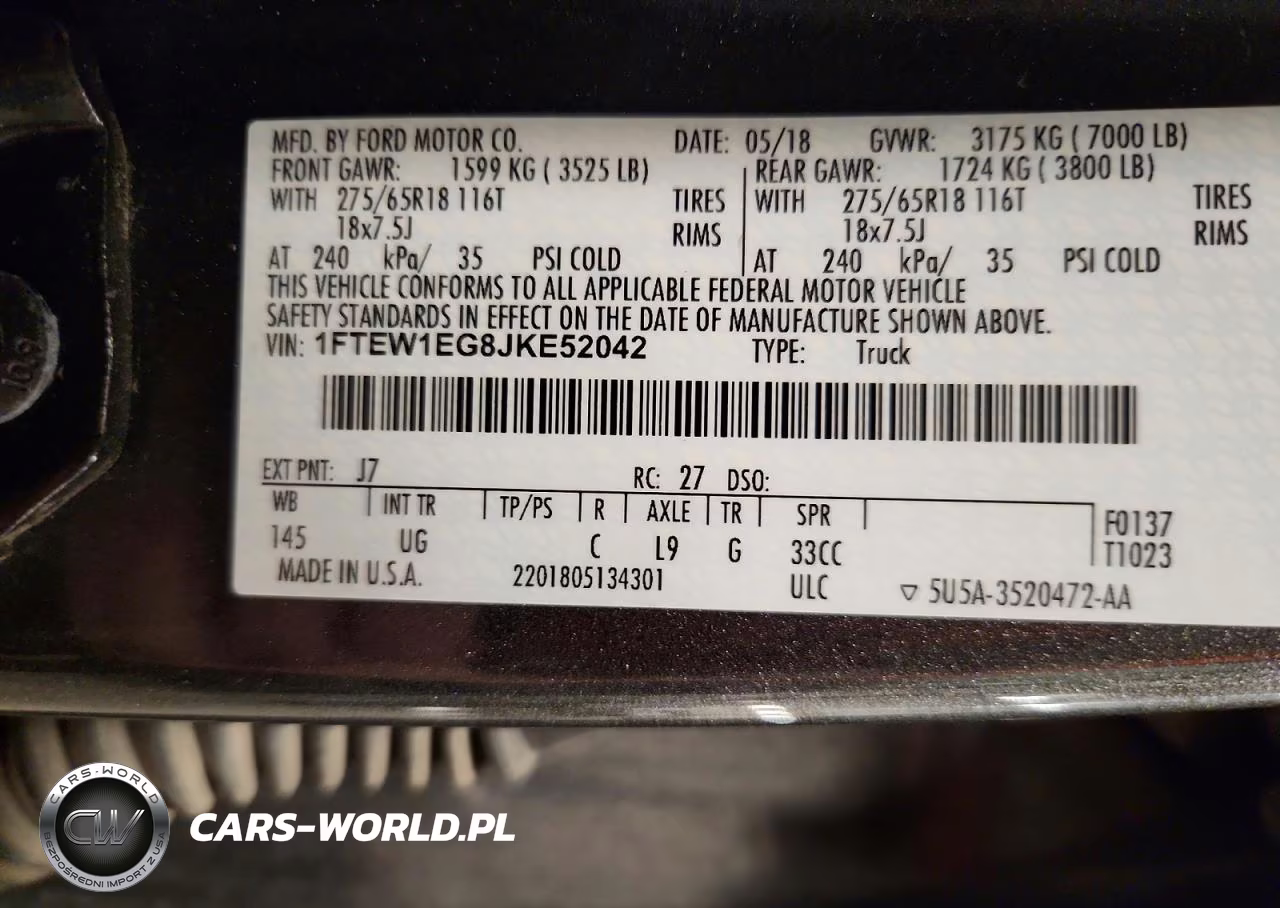 2018 Ford F150 Supercrew VIN:1FTEW1EG8JKE52042 - 12