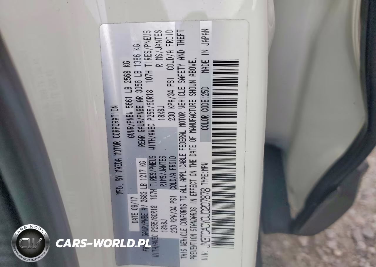 2018 Mazda Cx-9 Touring VIN:JM3TCACY0J0207878 - 13