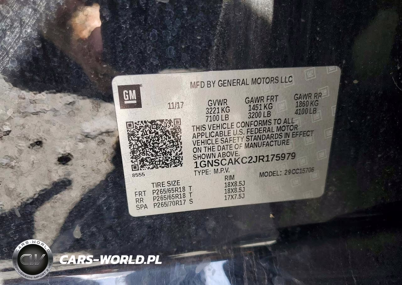 2018 Chevrolet Tahoe Ls VIN:1GNSCAKC2JR175979 - 14
