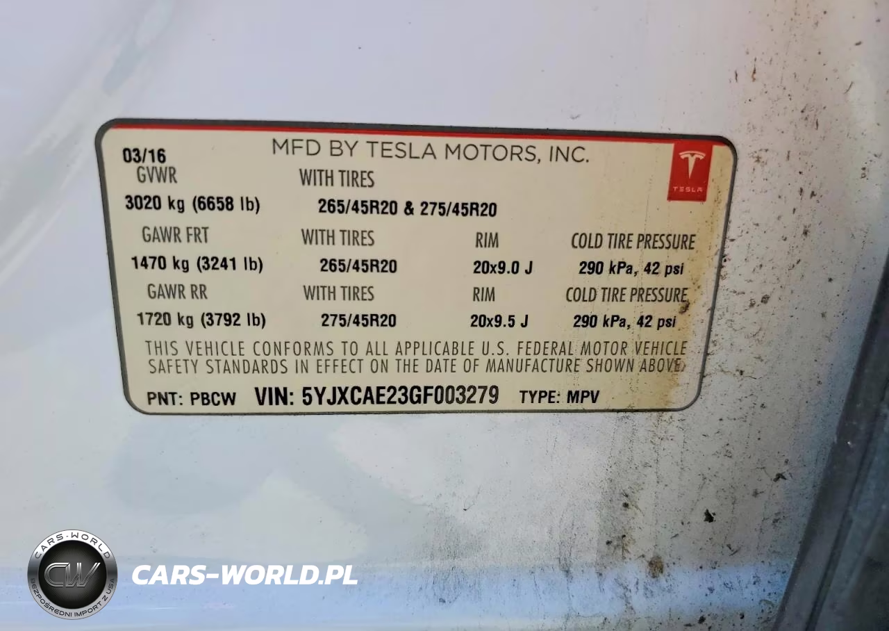 2016 Tesla Model X VIN:5YJXCAE23GF003279 - 13