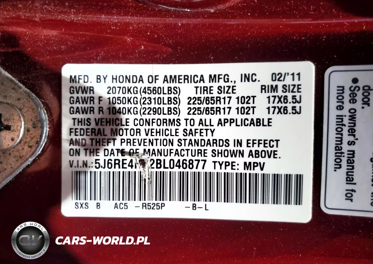 2011 Honda Crv VIN:5J6RE4H72BL046877 - 13