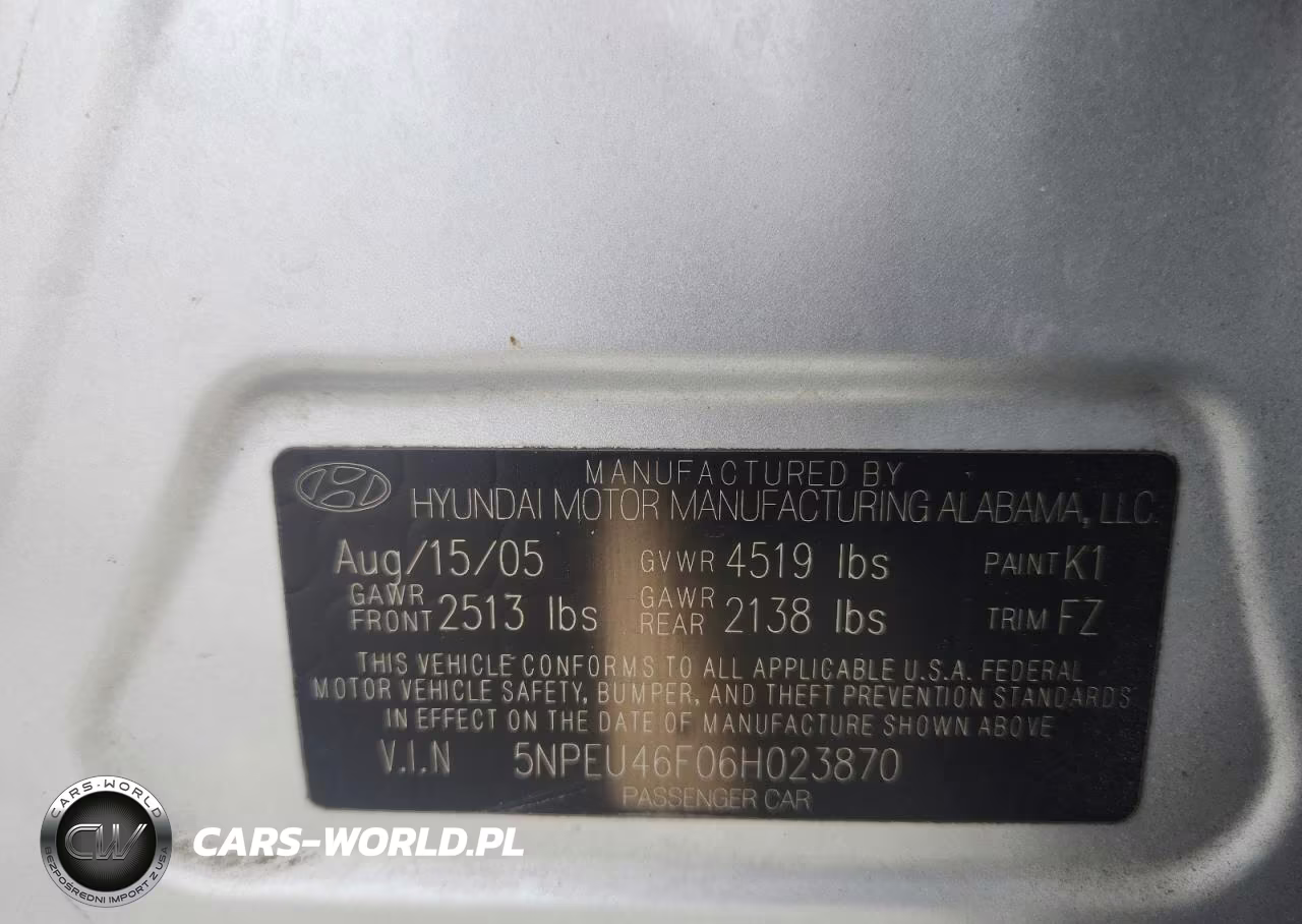 2006 Hyundai Sonata Gls V6 VIN:5NPEU46F06H023870 - 12