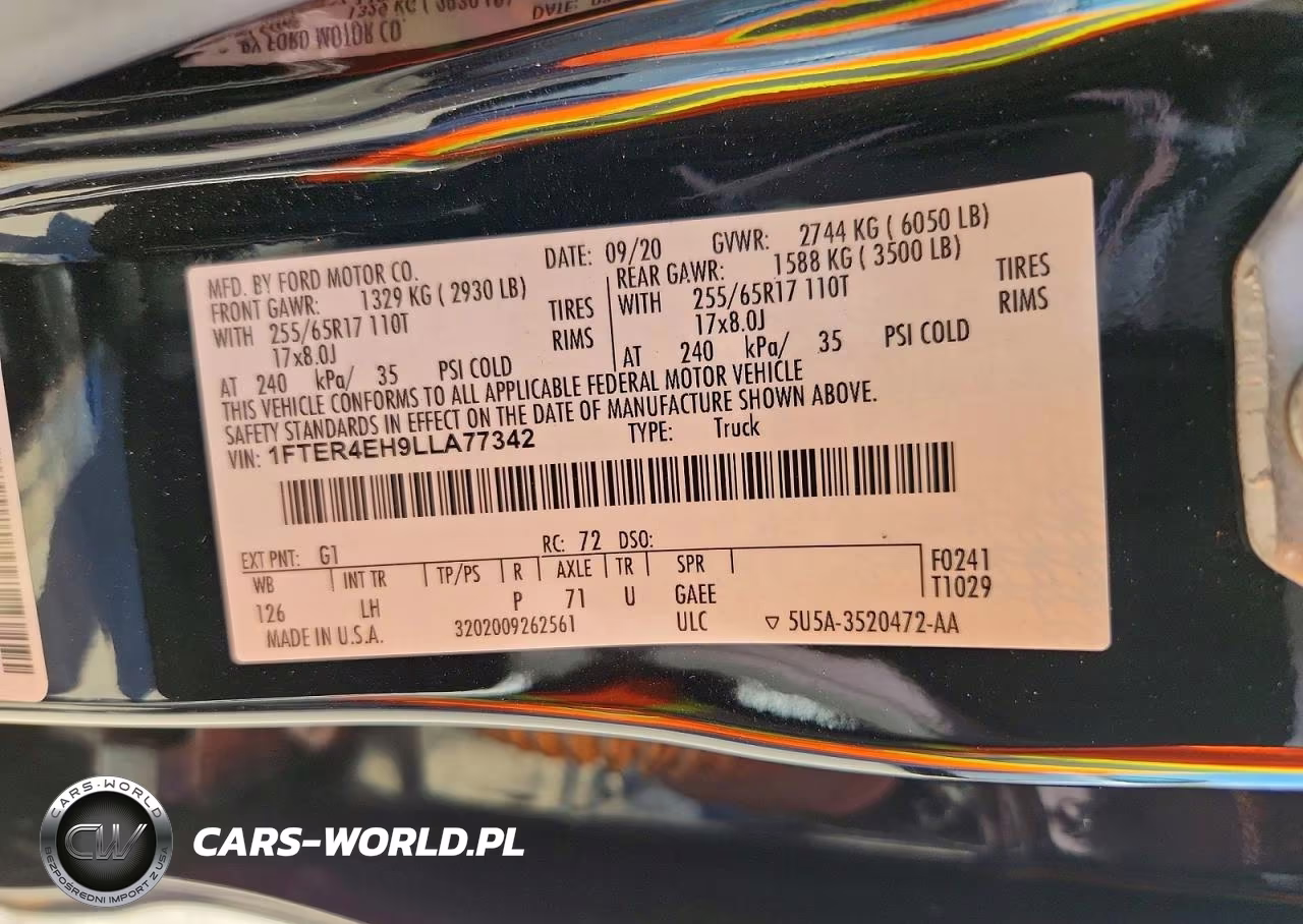 2020 Ford Ranger Xl VIN:1FTER4EH9LLA77342 - 13