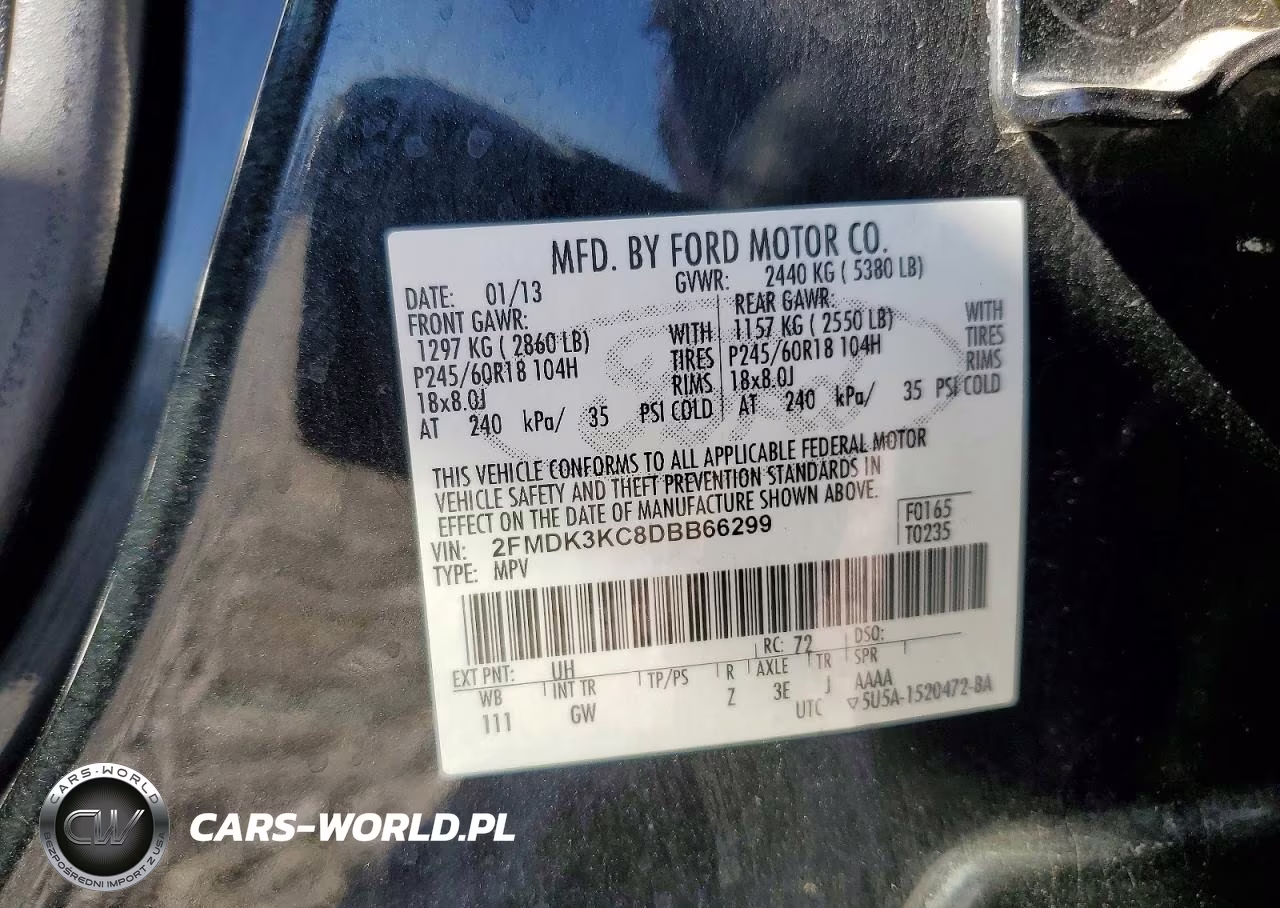 2013 Ford Edge Limited VIN:2FMDK3KC8DBB66299 - 13