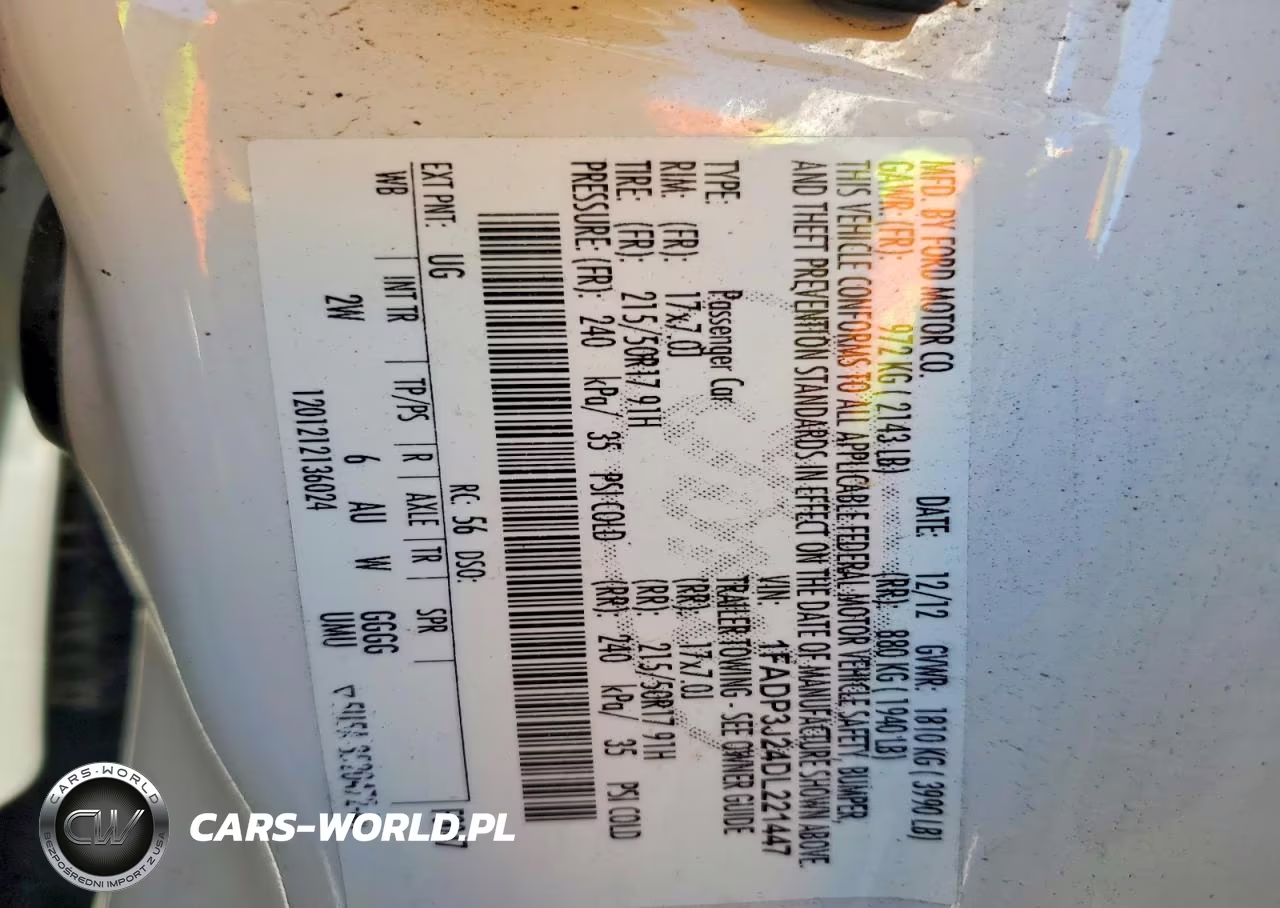 2013 Ford Focus Titanium VIN:1FADP3J24DL221447 - 12