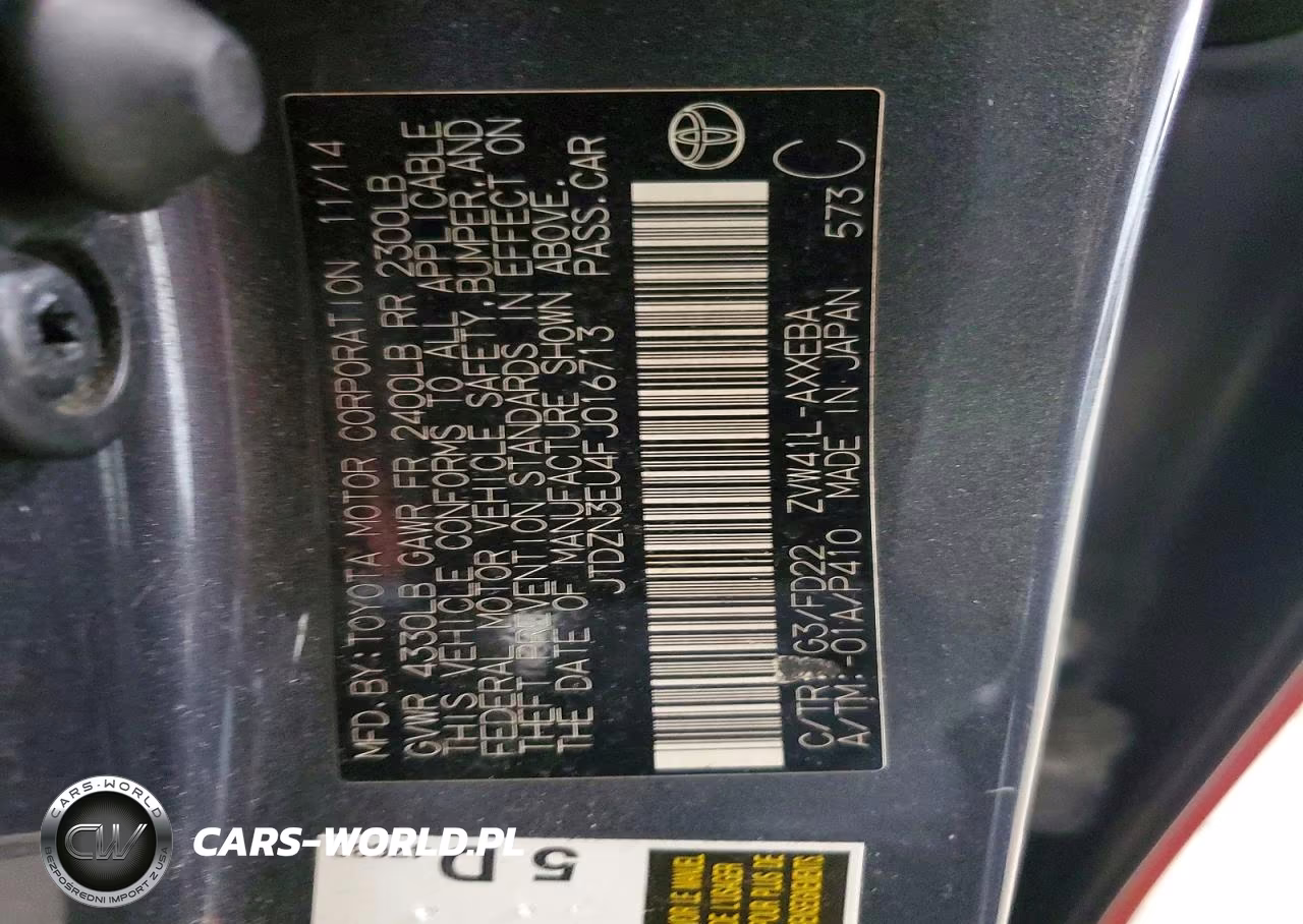2015 Toyota Prius V Two VIN:JTDZN3EU4FJ016713 - 12