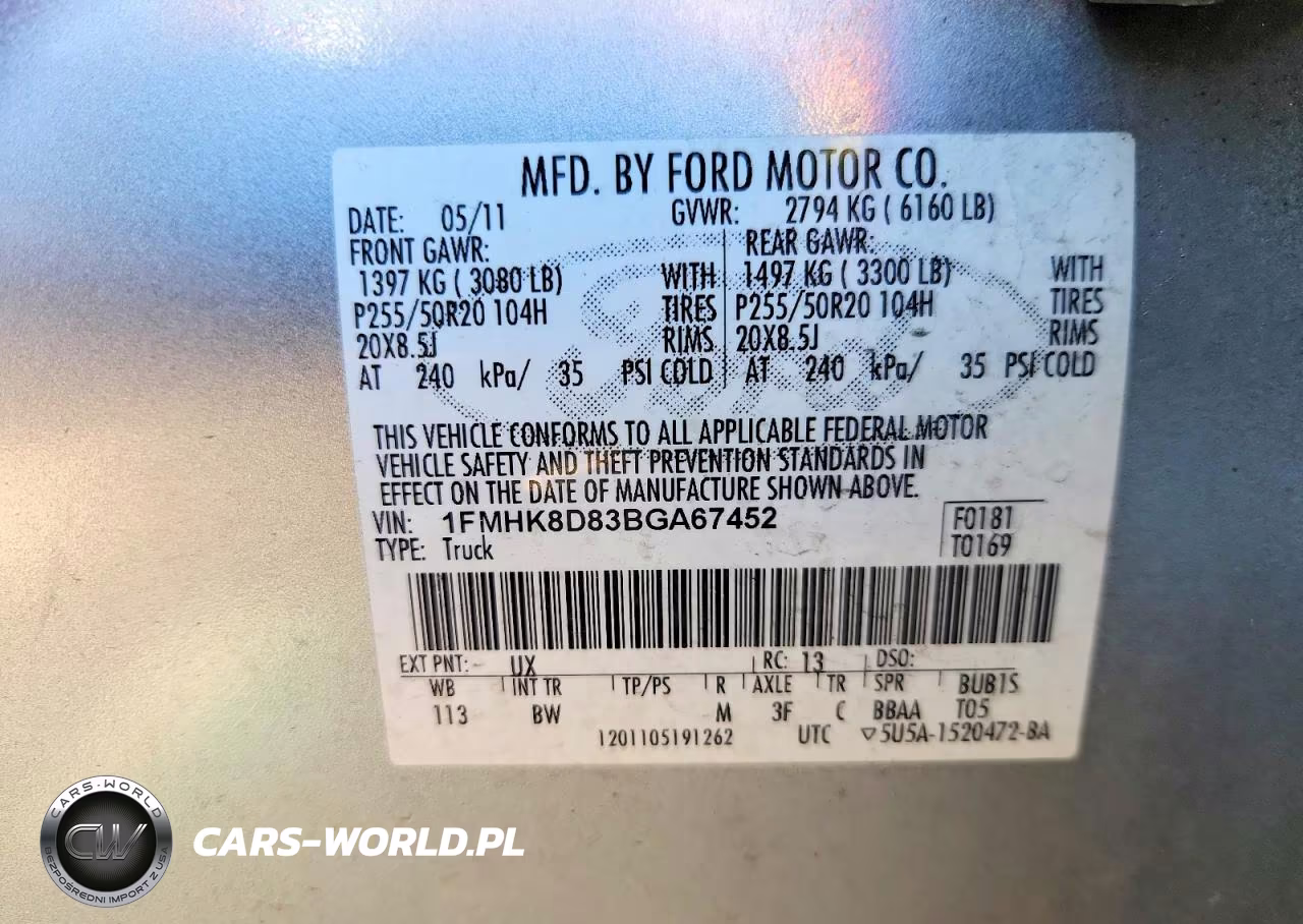 2011 Ford Explorer Xlt VIN:1FMHK8D83BGA67452 - 13