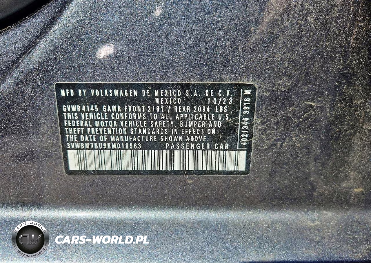 2024 Volkswagen Jetta Sport VIN:3VWBM7BU9RM018963 - 12