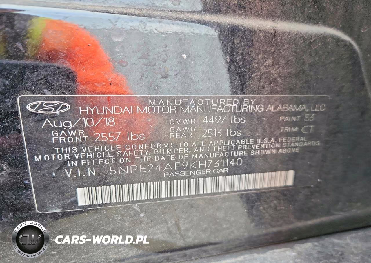 2019 Hyundai Sonata Se VIN:5NPE24AF9KH731140 - 12