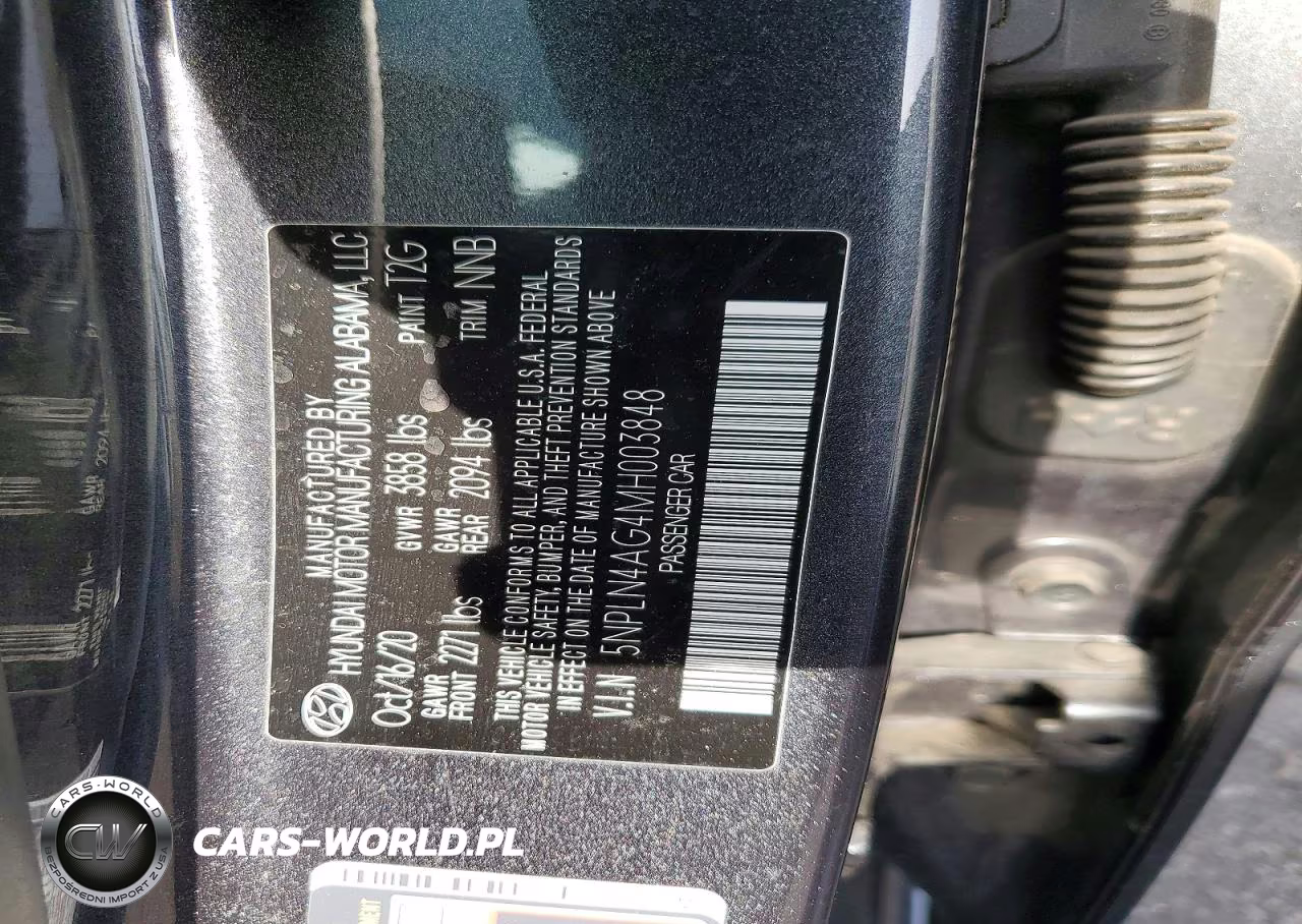 2021 Hyundai Elantra Sel VIN:5NPLN4AG4MH003848 - 12