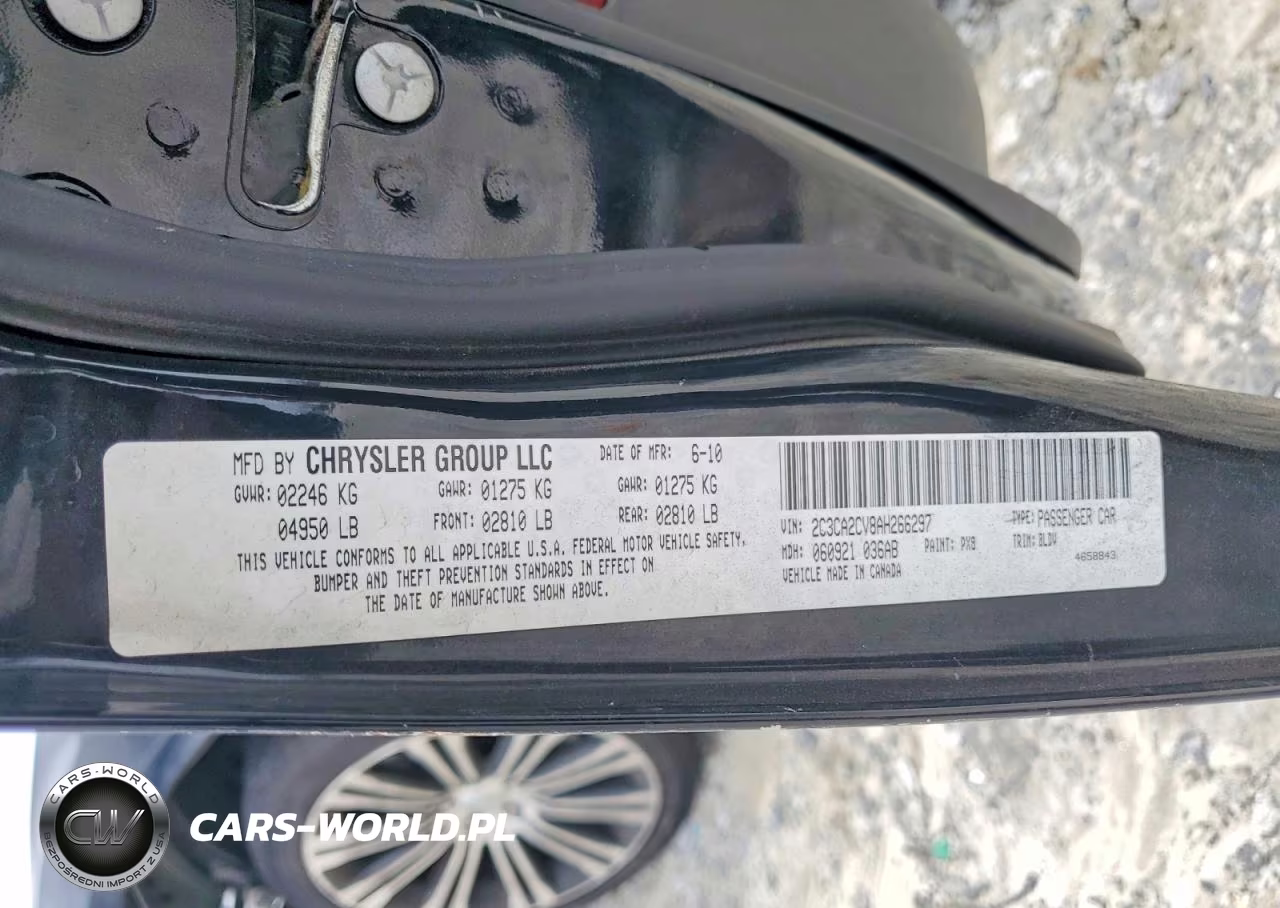 2010 Chrysler 300 S VIN:2C3CA2CV8AH266297 - 12