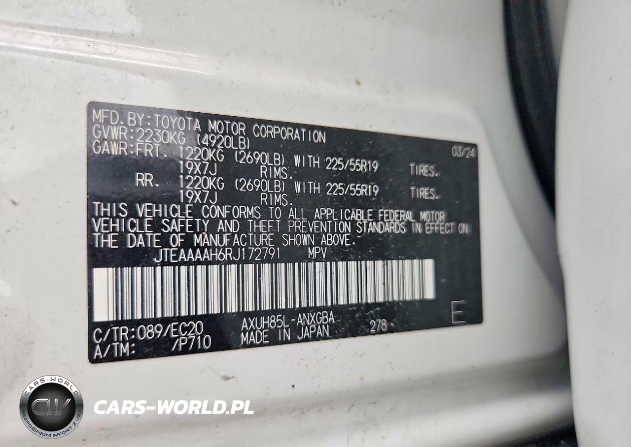 2024 Toyota Venza Nightshade Edition VIN:JTEAAAAH6RJ172791 - 12