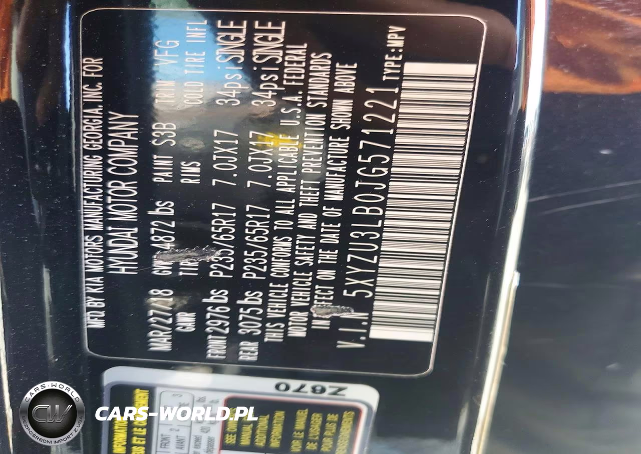 2018 Hyundai Santa Fe Sport 2.4L VIN:5XYZU3LB0JG571221 - 14