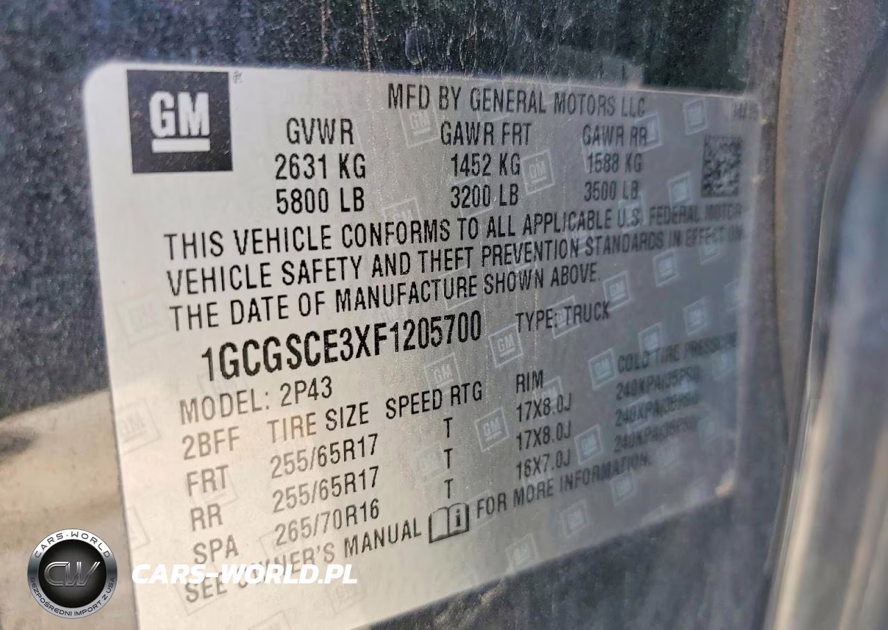 2015 Chevrolet Colorado Z71 VIN:1GCGSCE3XF1205700 - 12