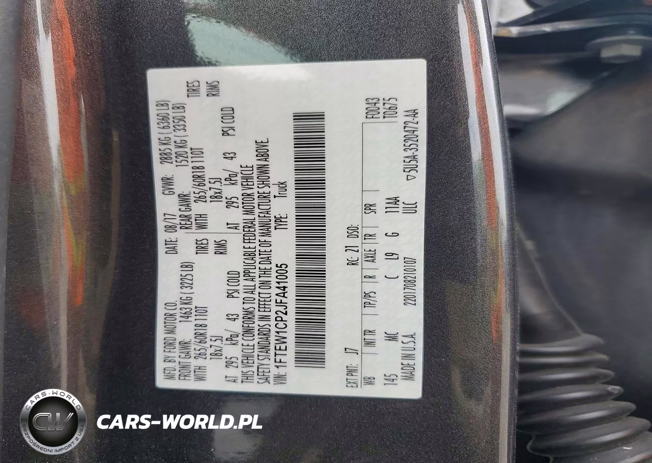 2018 Ford F150 Supercrew VIN:1FTEW1CP2JFA41005 - 12